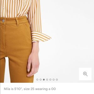 Everlane straight leg crop in golden brown